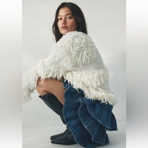 New H&M Sweater With Fringe